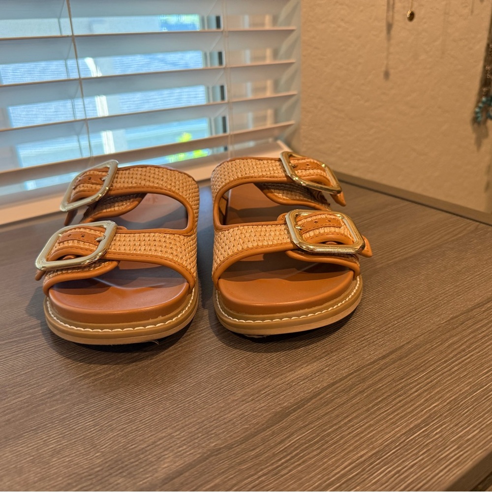 Universal Thread Collin Women’s Double Buckle Tan… - image 3